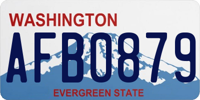 WA license plate AFB0879
