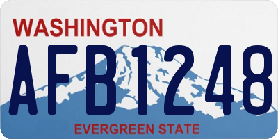 WA license plate AFB1248
