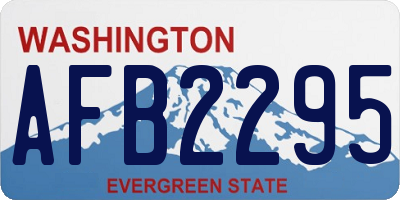 WA license plate AFB2295