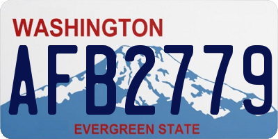 WA license plate AFB2779
