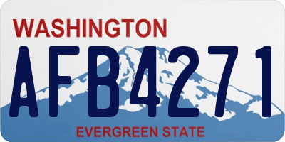 WA license plate AFB4271