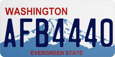 WA license plate AFB4440