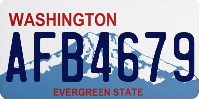 WA license plate AFB4679