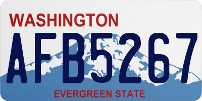 WA license plate AFB5267
