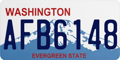 WA license plate AFB6148