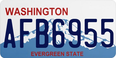 WA license plate AFB6955