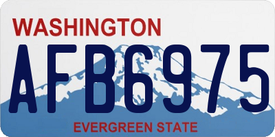 WA license plate AFB6975