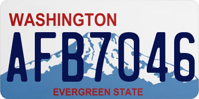 WA license plate AFB7046
