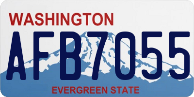 WA license plate AFB7055