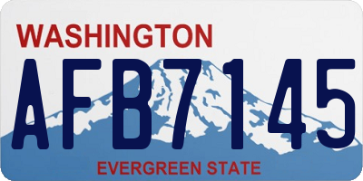 WA license plate AFB7145