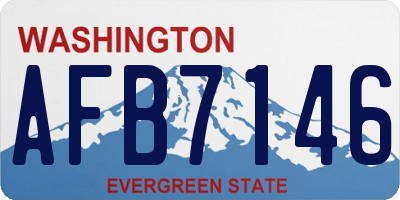 WA license plate AFB7146