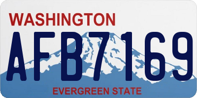 WA license plate AFB7169
