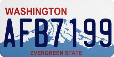WA license plate AFB7199