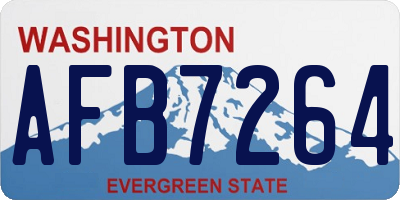 WA license plate AFB7264