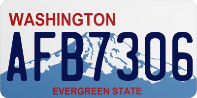 WA license plate AFB7306