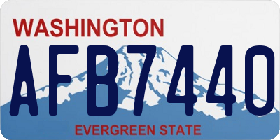 WA license plate AFB7440