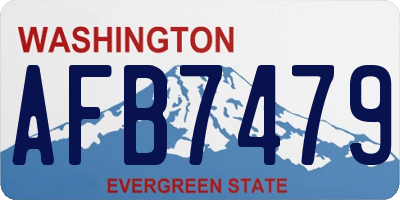 WA license plate AFB7479