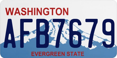 WA license plate AFB7679