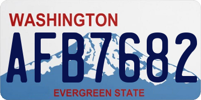 WA license plate AFB7682