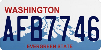 WA license plate AFB7746