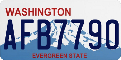 WA license plate AFB7790