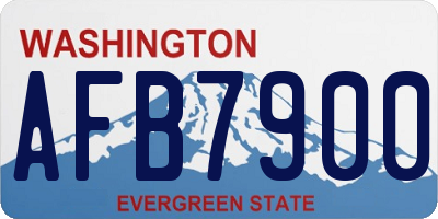 WA license plate AFB7900