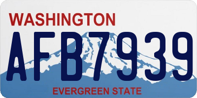 WA license plate AFB7939