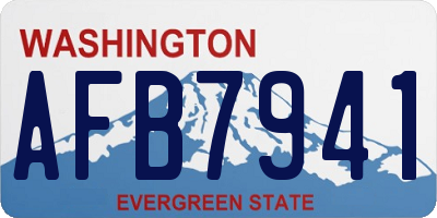 WA license plate AFB7941