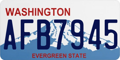 WA license plate AFB7945