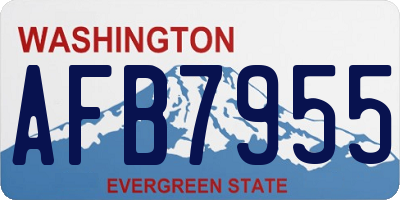 WA license plate AFB7955