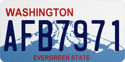 WA license plate AFB7971