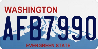 WA license plate AFB7990