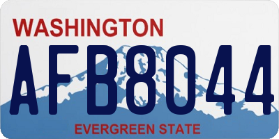 WA license plate AFB8044