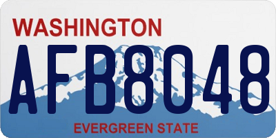 WA license plate AFB8048