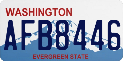 WA license plate AFB8446