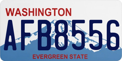 WA license plate AFB8556