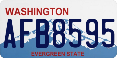 WA license plate AFB8595