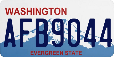 WA license plate AFB9044