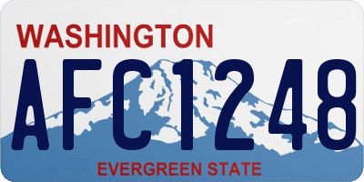 WA license plate AFC1248
