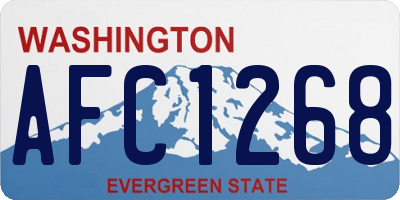 WA license plate AFC1268
