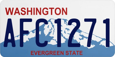 WA license plate AFC1271