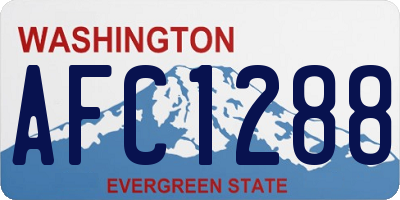 WA license plate AFC1288