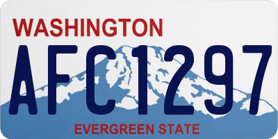 WA license plate AFC1297