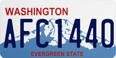 WA license plate AFC1440