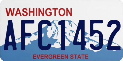 WA license plate AFC1452