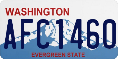 WA license plate AFC1460