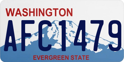 WA license plate AFC1479