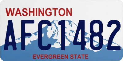 WA license plate AFC1482