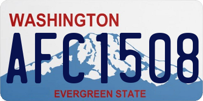 WA license plate AFC1508