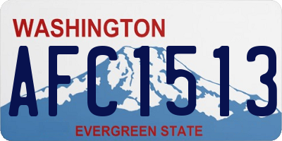 WA license plate AFC1513